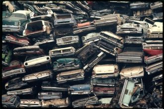 свалка машин
